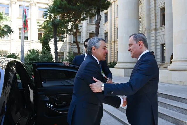 Ceyhun Bayramov İqnazio Kassis ilə görüşüb - FOTO