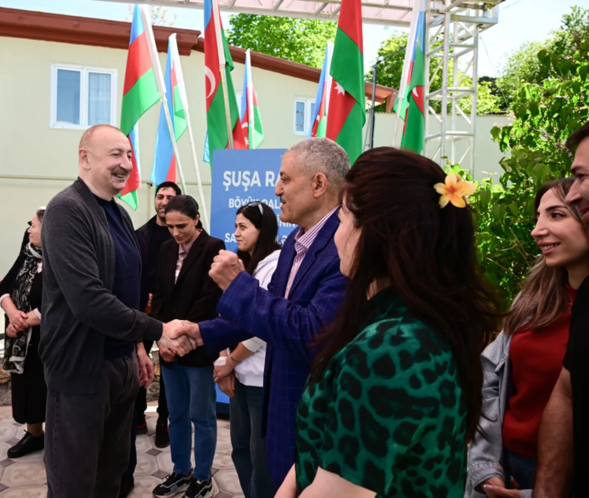 İlham Əliyev Şuşanın Böyük Qaladərəsi kəndində - FOTOLAR