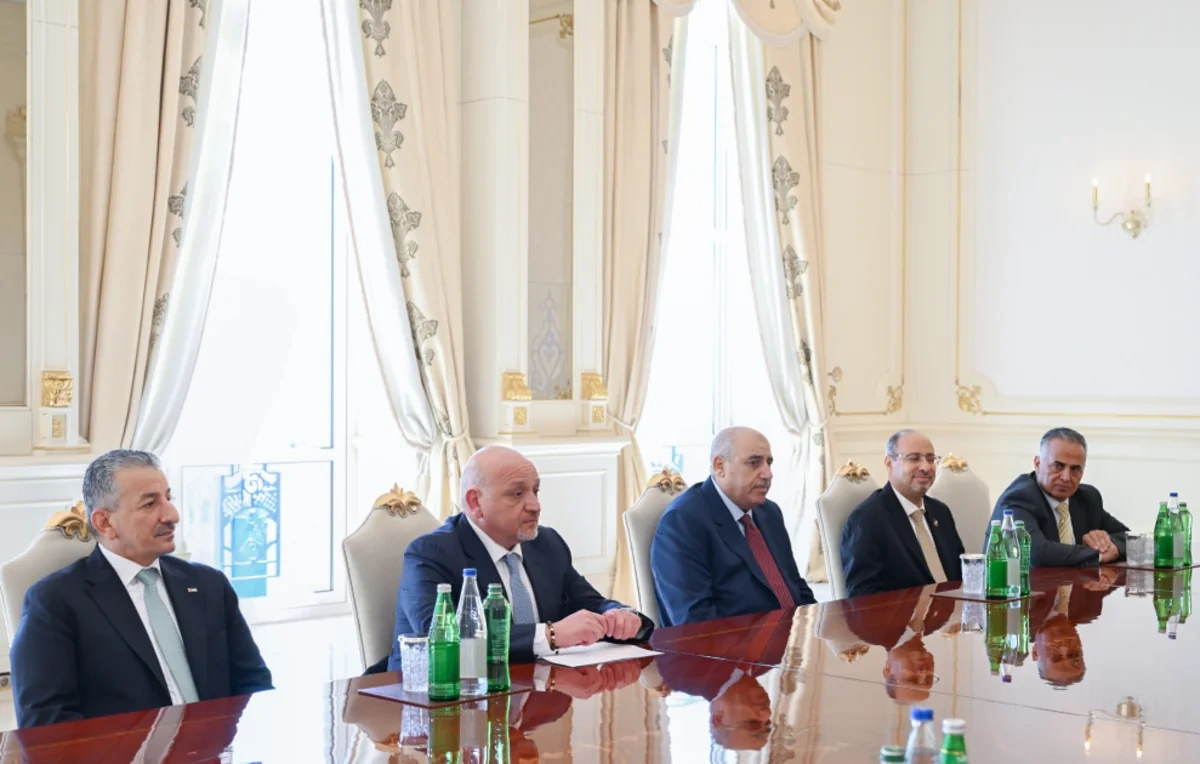 İlham Əliyev İordaniya Nümayəndələr Palatasının sərdini qəbul etdi - FOTO
