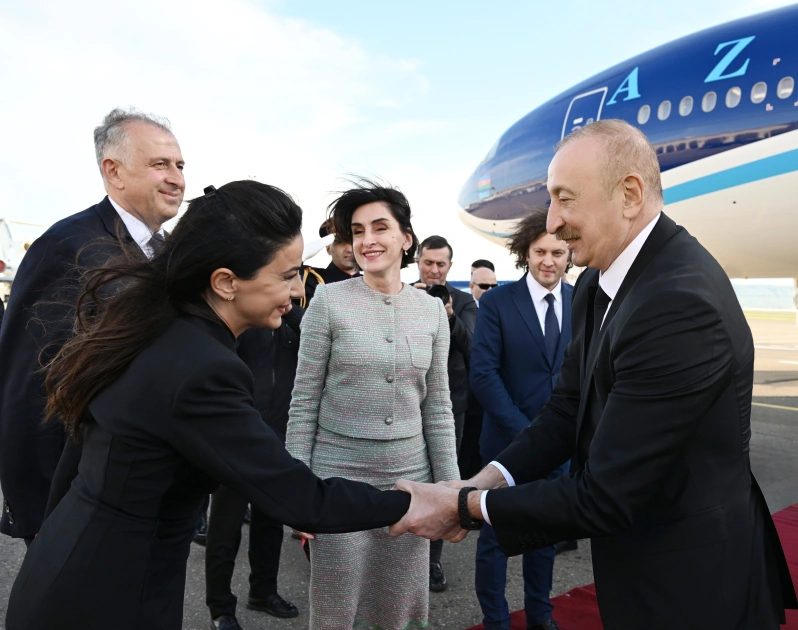 Prezident İlham Əliyevin Gürcüstana dövlət səfəri başa çatıb - FOTO