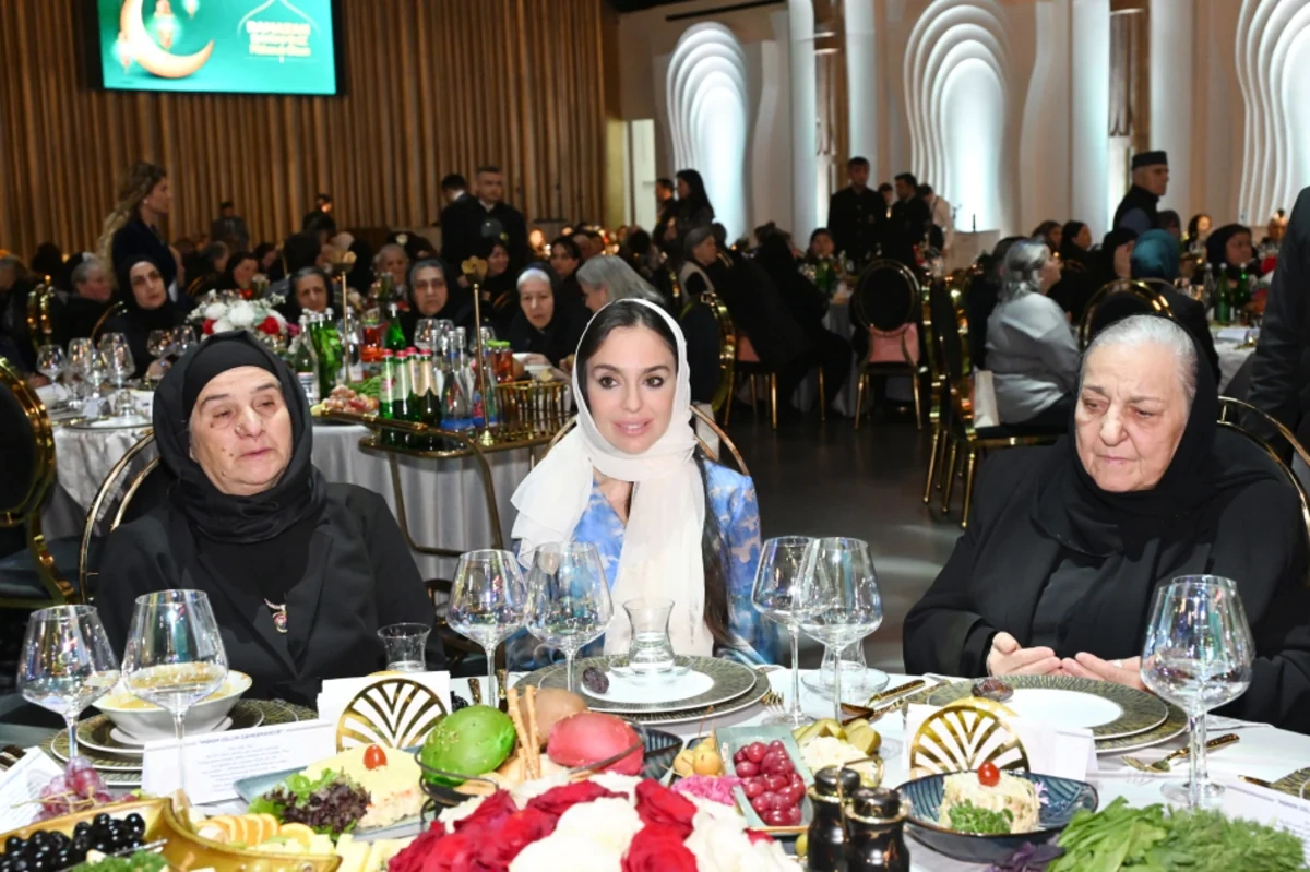 Şəhid analarının iştirakı ilə iftar süfrəsi təşkil olunub - FOTO