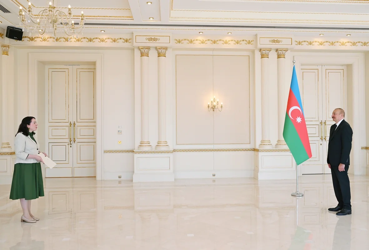 Prezident İrlandiyanın Azərbaycana yeni təyin olunmuş səfirini qəbul etdi - FOTO