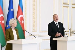 İlham Əliyev və Ursula Fon der Lyayen mətbuata bəyanatlarla çıxış ediblər - YENİLƏNİB - VİDEO - FOTO