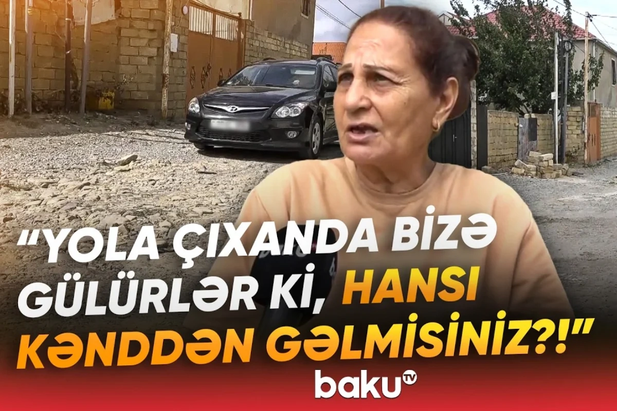 Saray sakinləri şikayətçidirlər: "Yola çıxanda bizə gülürlər" - VİDEO