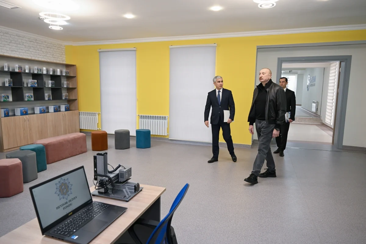 Prezident İlham Əliyev Şamaxı Avropa liseyinin yeni binasının açılışında iştirak edib - FOTO