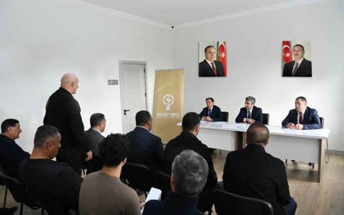“Azərişıq” nümayəndələri Xankəndində sahibkarlarla görüş keçirib - FOTOLAR