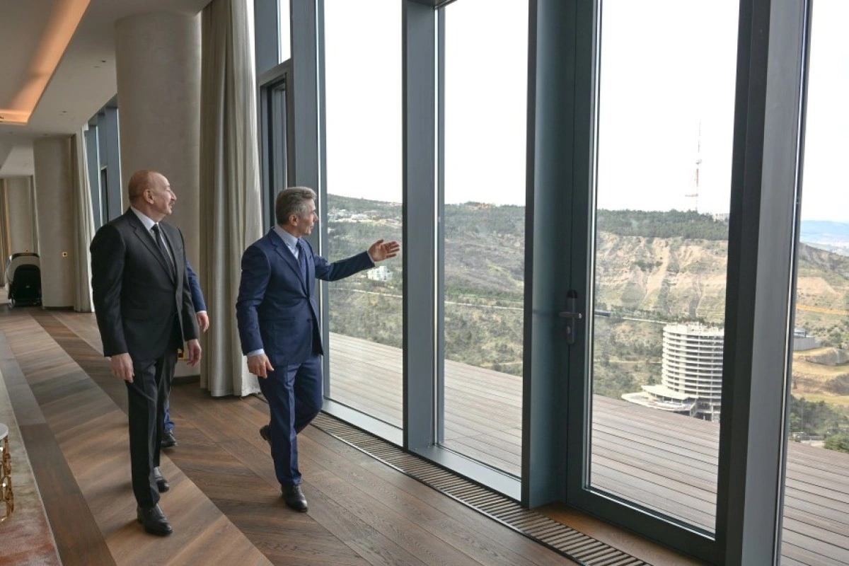 Gürcüstanda Azərbaycan Prezidentinin şərəfinə lanç verilib - FOTO