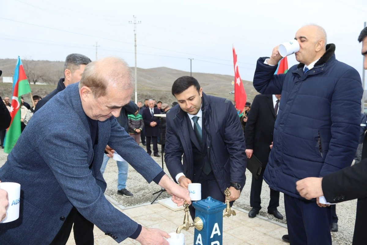 Göyçayın İkinci Ərəbcəbirli kəndi içməli su ilə təmin edilib