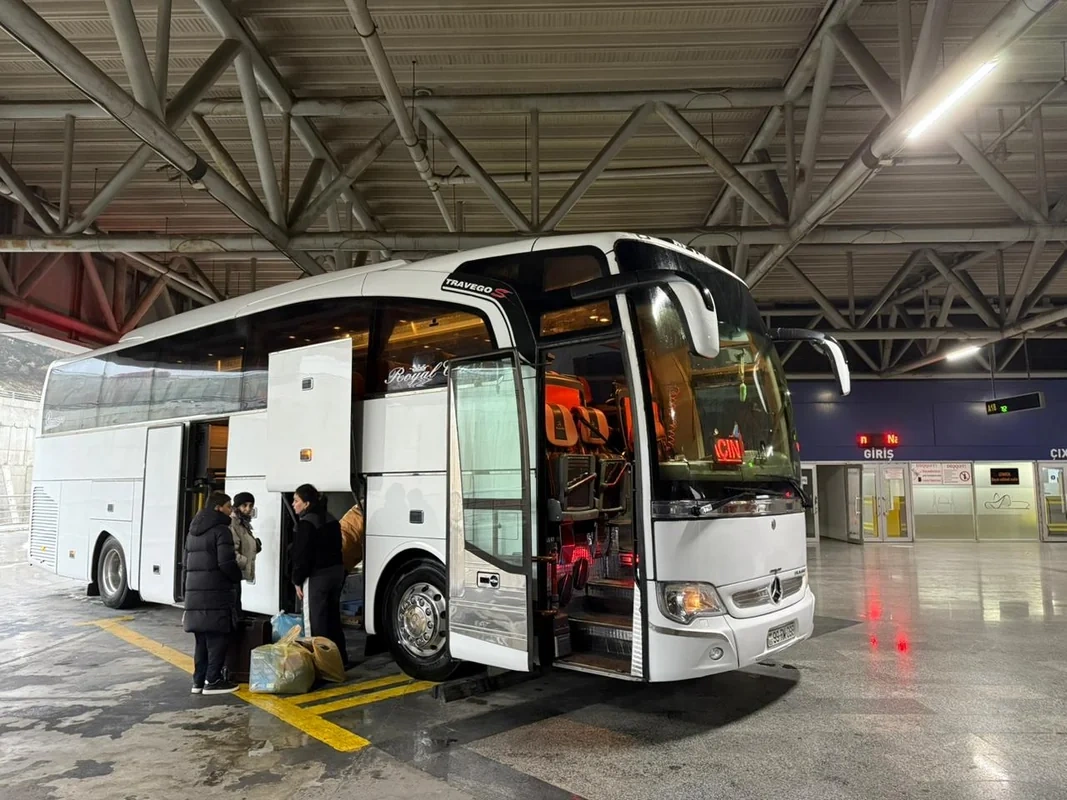 Bakı-Laçın reysi üzrə ilk avtobus yola düşüb - FOTO