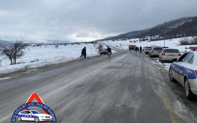 DYP qarlı hava şəraiti ilə əlaqədar sürücülərə müraciət etdi