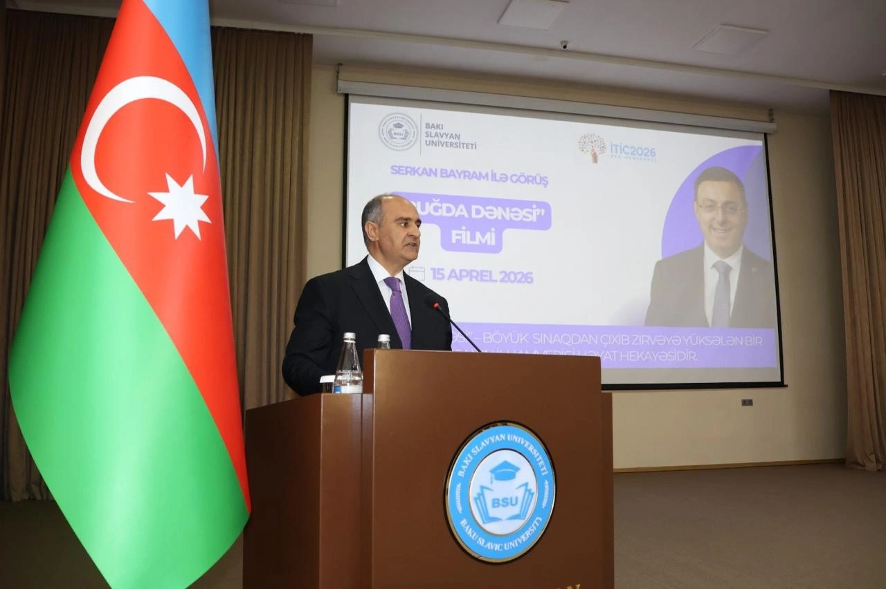 BSU-da Birləşmiş Millətlər Təşkilatının sülh elçisi ilə görüş keçirildi - FOTOLAR