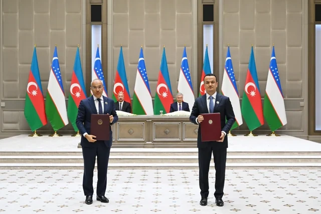 Daşkənddə Azərbaycan-Özbəkistan sənədlərinin imzalanması və mübadiləsi mərasimi olub - FOTO