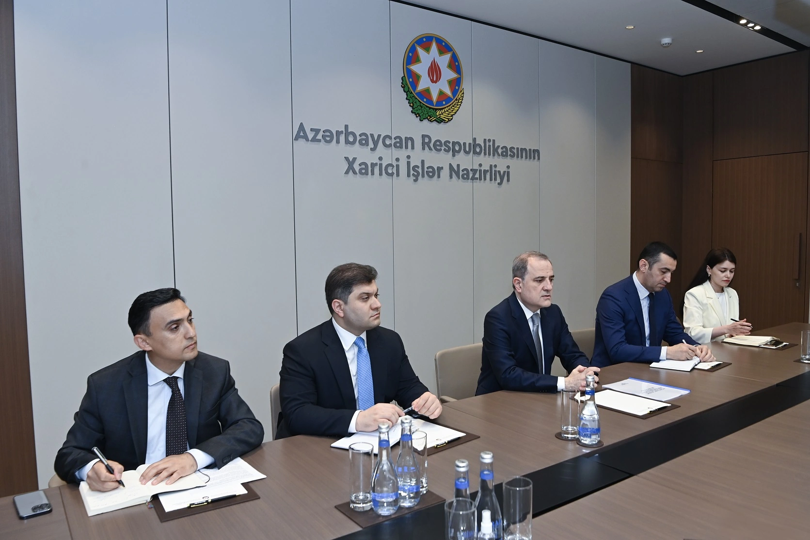 Ceyhun Bayramov Rebeka Qrinspanla görüşüb - FOTO