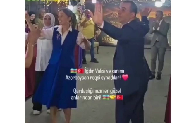 Iğdır valisi və xanımı “Qarabağ” mahnısına belə rəqs etdilər – VİDEO