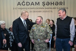 Prezident İlham Əliyev Ağdamda 2-ci yaşayış kompleksinin açılışında iştirak edib - YENİLƏNİB - FOTO