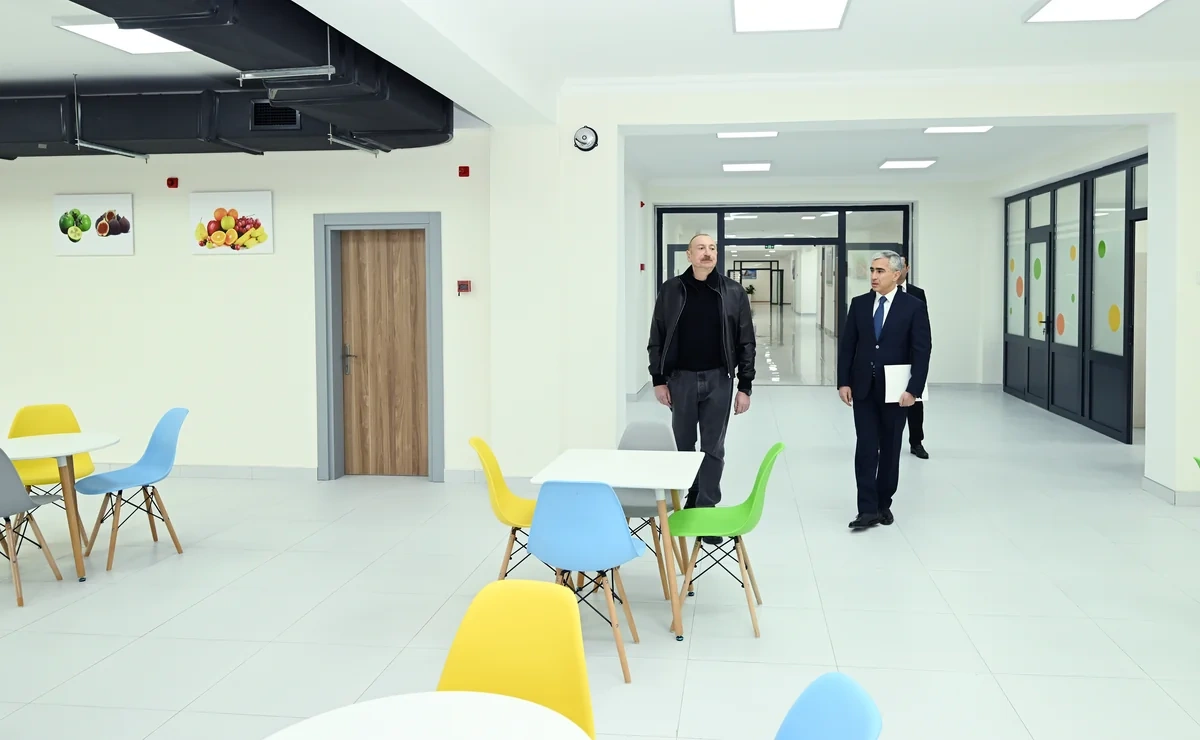 Prezident İlham Əliyev Şamaxı Avropa liseyinin yeni binasının açılışında iştirak edib - FOTO