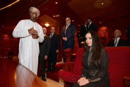 Leyla Əliyeva Maskatda Sultan Opera Evində olub - FOTO