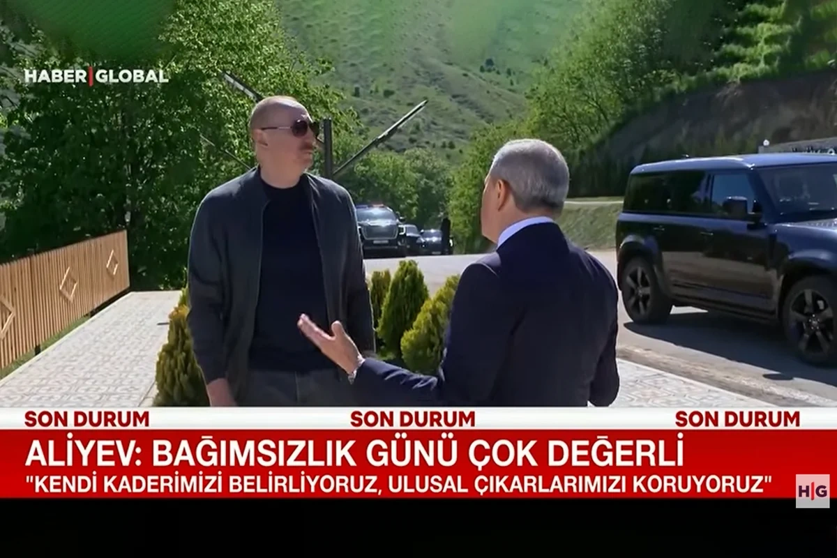 "Haber Global": "İlham Əliyev müstəqilliyin elan edildiyi gündə Şuşaya anlamlı səfər reallaşdırdı" - VİDEO