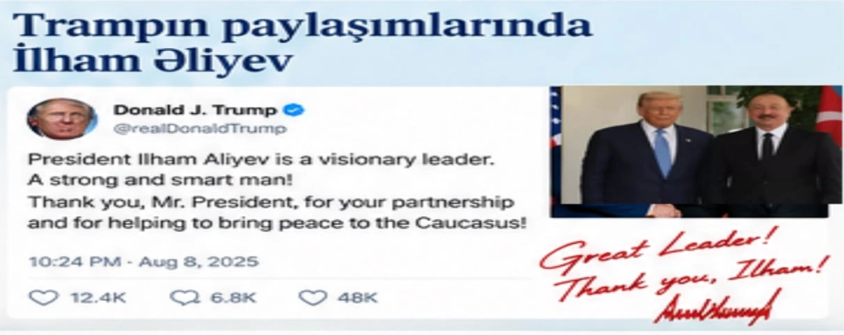 Əliyevin geosiyasi inqilabı və Trampa layiqli qiyməti