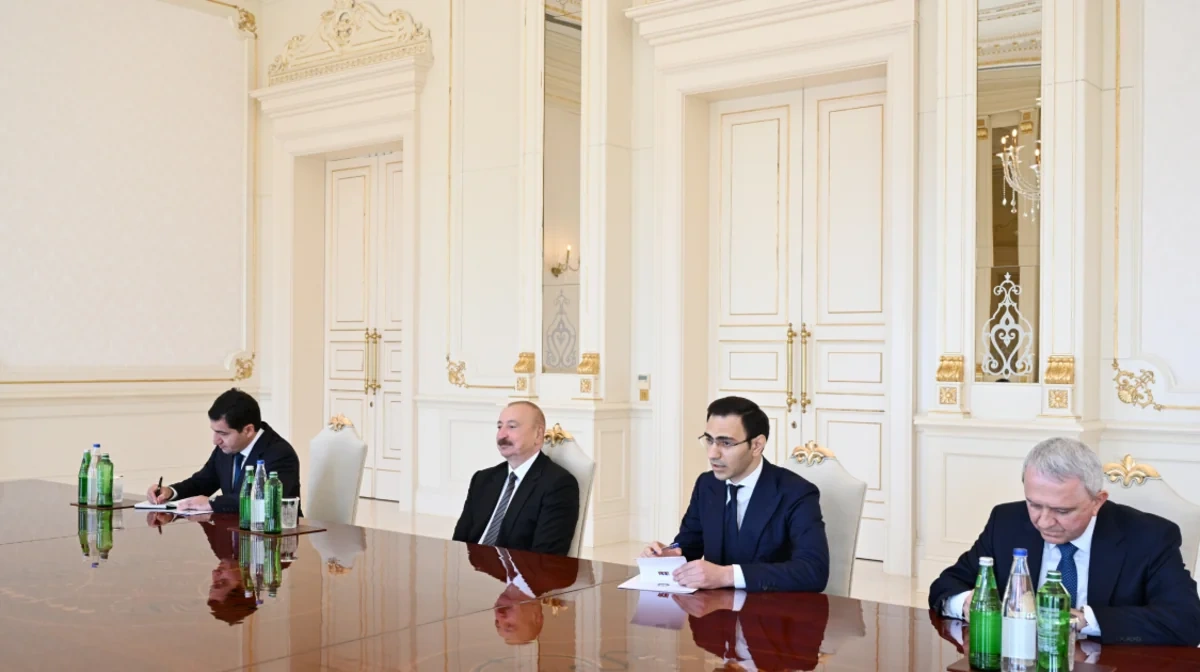 İlham Əliyev İordaniya Nümayəndələr Palatasının sərdini qəbul etdi - FOTO