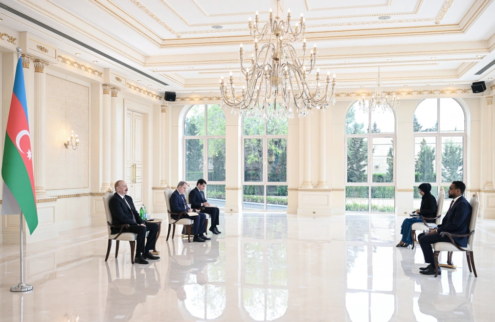 Prezident Somalinin Azərbaycanda yeni təyin olunmuş səfirini qəbul etdi - FOTO