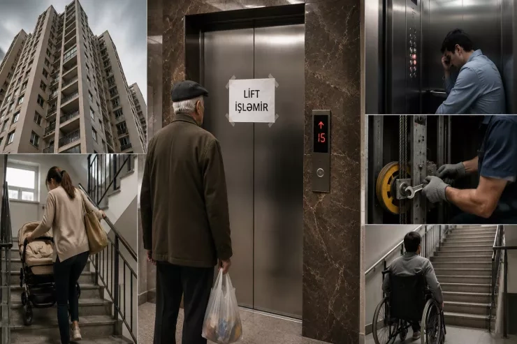 Lift xarabdır, 15-ci mərtəbədə yaşayırsan - Yeni binaların köhnə problemləri - ARAŞDIRMA