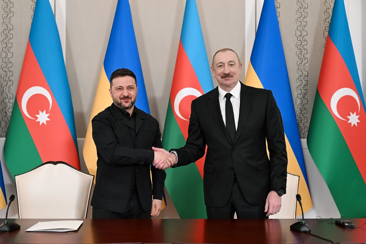 Azərbaycan və Ukrayna prezidentləri mətbuata bəyanatlarla çıxış ediblər - YENİLƏNİB + FOTO