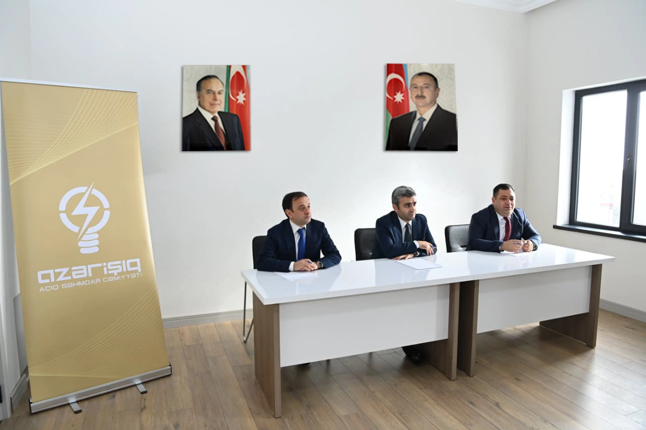 “Azərişıq” nümayəndələri Xankəndində sahibkarlarla görüş keçirib - FOTOLAR