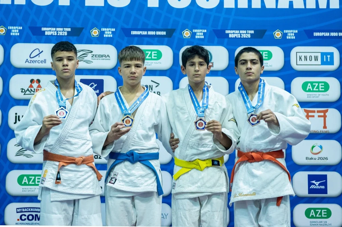 Avropa Cüdo Ümidləri Turnirində U-14 yaş kateqoriyasında ilk mükafatçılar müəyyənləşdi - FOTO