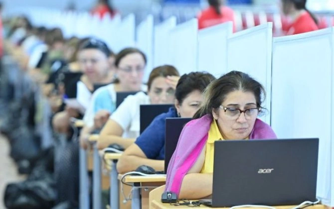 Sertifikasiya imtahanının ikinci günündə 3 mindən çox müəllim iştirak edib