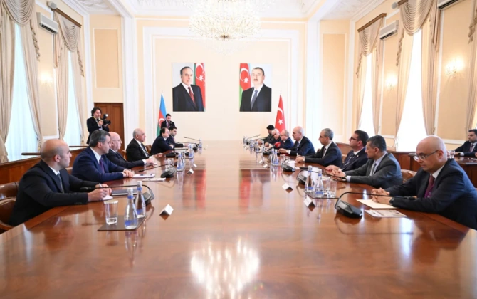 Əli Əsədov TBMM sədri Numan Kurtulmuşla görüşüb - FOTO