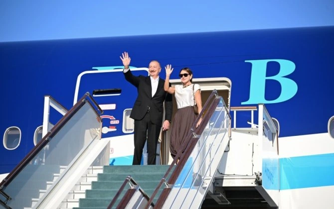 Prezident İlham Əliyevin Özbəkistana dövlət səfəri başa çatıb - FOTO
