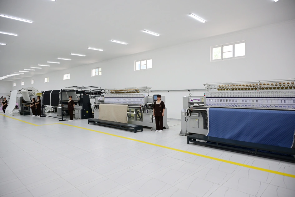 Xocalı şəhərində “Qarabağ Tekstil Evi” MMC istifadəyə verildi - FOTO