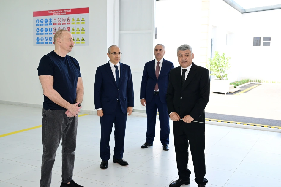 Xocalı şəhərində “Qarabağ Tekstil Evi” MMC istifadəyə verildi - FOTO