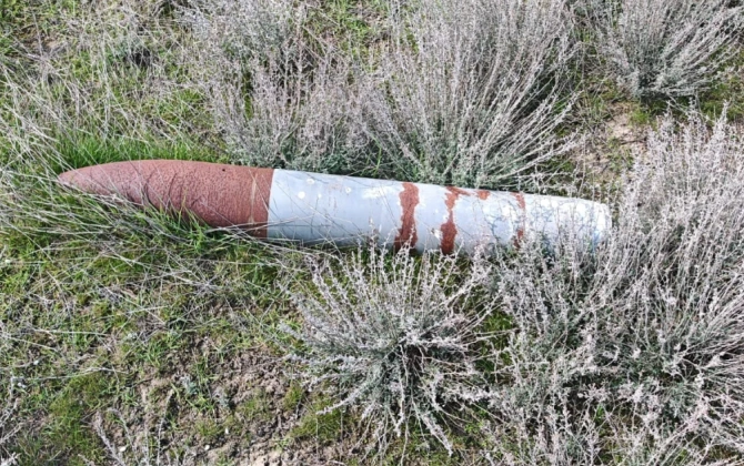Salyanda partlamamış mərmi aşkarlanıb