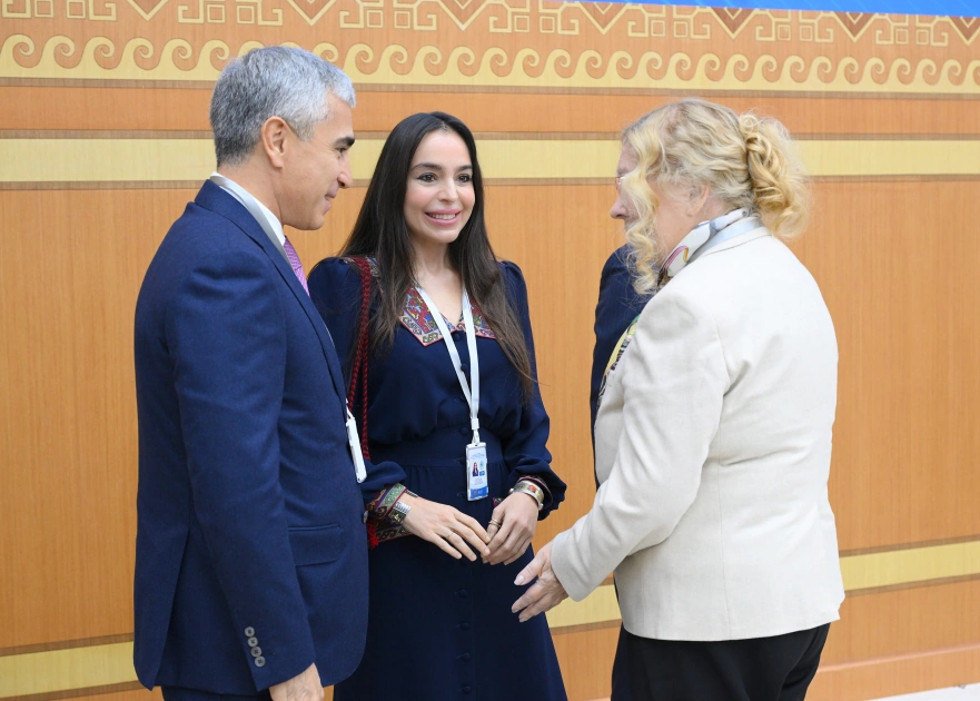 Leyla Əliyeva Türkmənistanda beynəlxalq konfransda iştirak edib - FOTO