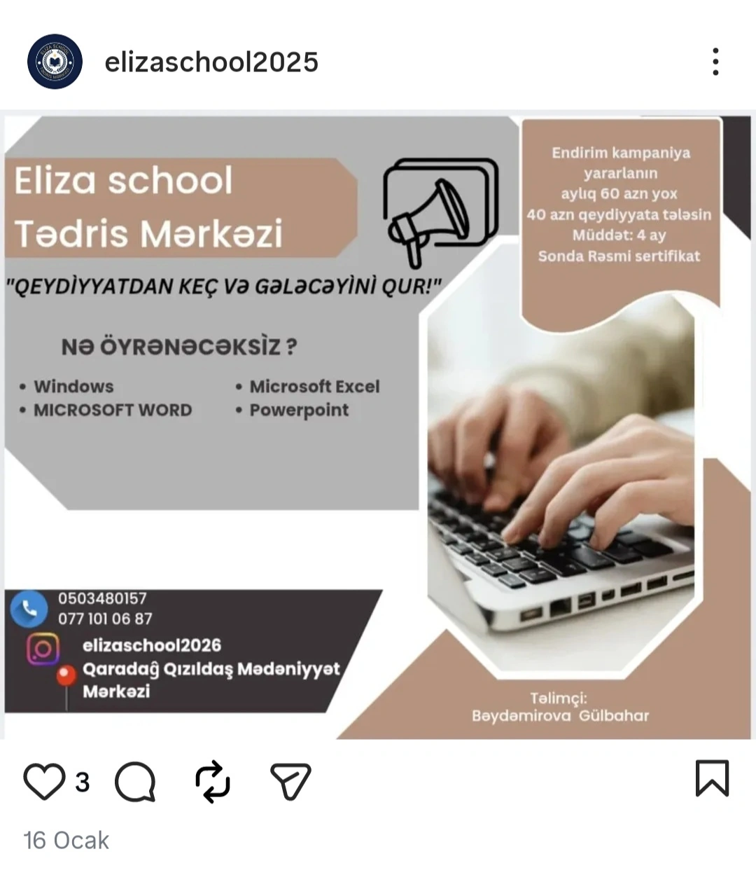 Mədəniyyət  Mərkəzindəki gizli bağçanın görüntüləri silindi – Eliza Scholl instaqramını niyə bağladı?