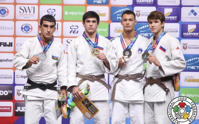 Yeniyetmə cüdoçularımız dünya çempionatını 1 qızıl, 1 gümüş medalla başa vurublar