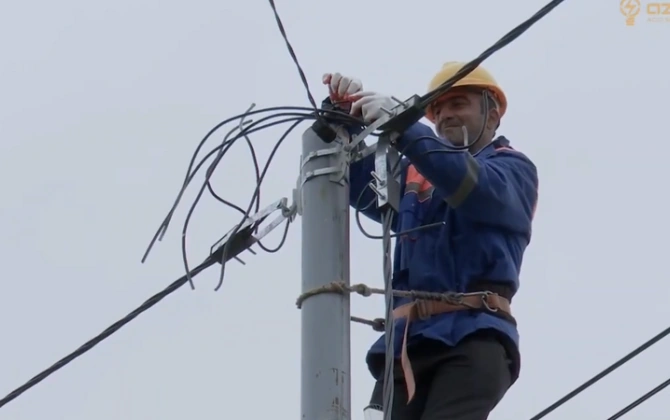 "Azərişıq" Naxçıvanın kənd və qəsəbələrinin elektrik şəbəkəsini yenidən qurur - VİDEO