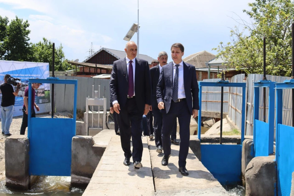 Azərbaycanda ilk qabaqcıl su idarəetmə sistemi istifadəyə verildi - FOTO