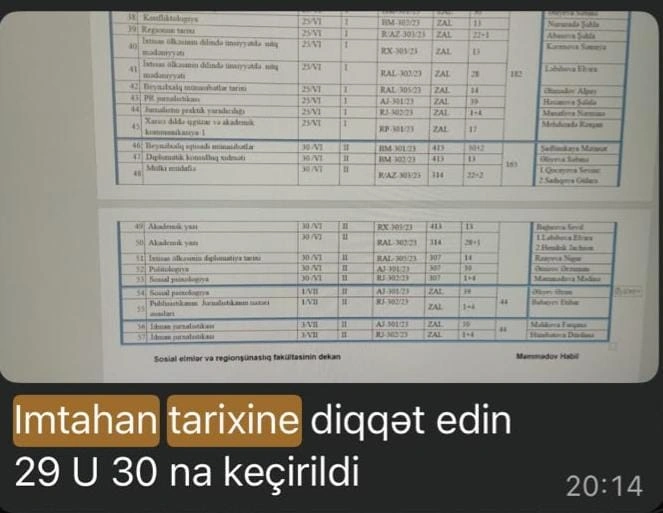 BSU-da ikinci cəhd imtahanları ilə bağlı narazılıq: Tələbələr şikayət etdi, universitet isə...