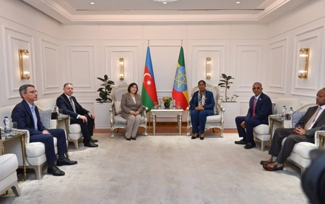 Sahibə Qafarova Efiopiyaya səfərə gedib - FOTO
