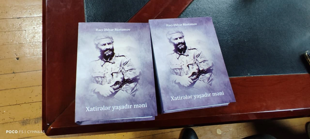 Qarabağ döyüşçüsü, şəhid atası Əkbər Rüstəmovun kitabının təqdimatı keçirildi - FOTO