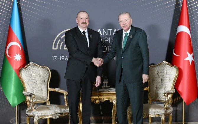 Antalyada İlham Əliyevlə Rəcəb Tayyib Ərdoğanın görüşü keçirilib - FOTO - YENİLƏNİB