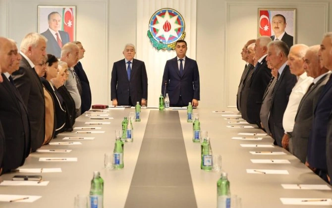 Yevlax və Ucarda ağsaqqalların hesabat-seçki konfransları keçirilib - FOTOLAR