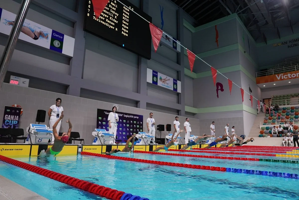 Gəncədə "Ganja Cup 2026" üzgüçülük yarışı keçirilib - FOTO