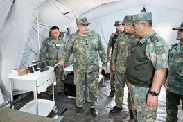 MN rəhbərliyi "Birliyin Gücü - 2026" birgə hərbi təlimini izləyib - FOTO - VİDEO