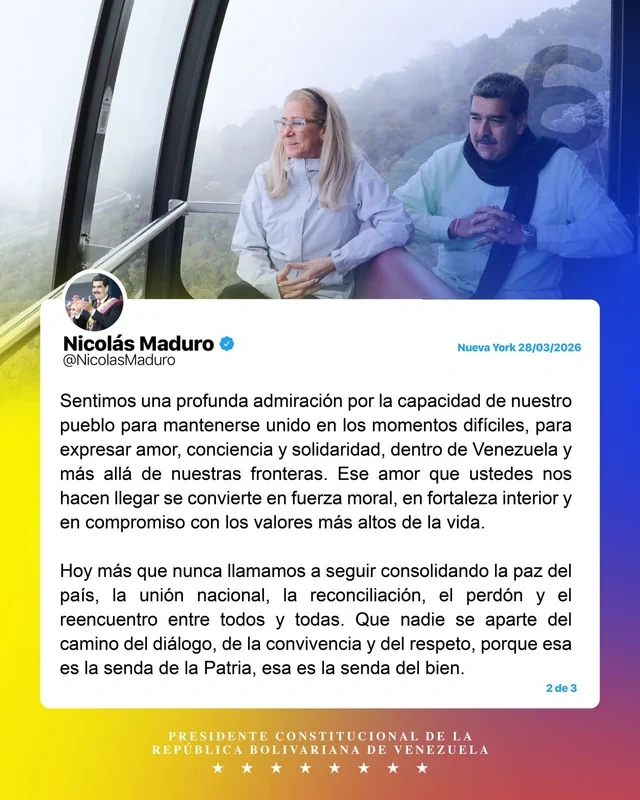 Nikolas Maduro tərəfdarlarına müraciət edib - FOTO