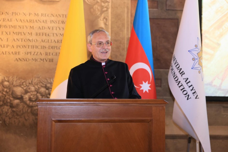 Vatikanda Heydər Əliyev Fondu ilə birgə layihələrin təqdimatına həsr olunan tədbir keçirildi - FOTO