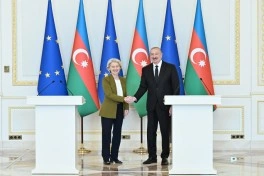 İlham Əliyev və Ursula Fon der Lyayen mətbuata bəyanatlarla çıxış ediblər - YENİLƏNİB - VİDEO - FOTO